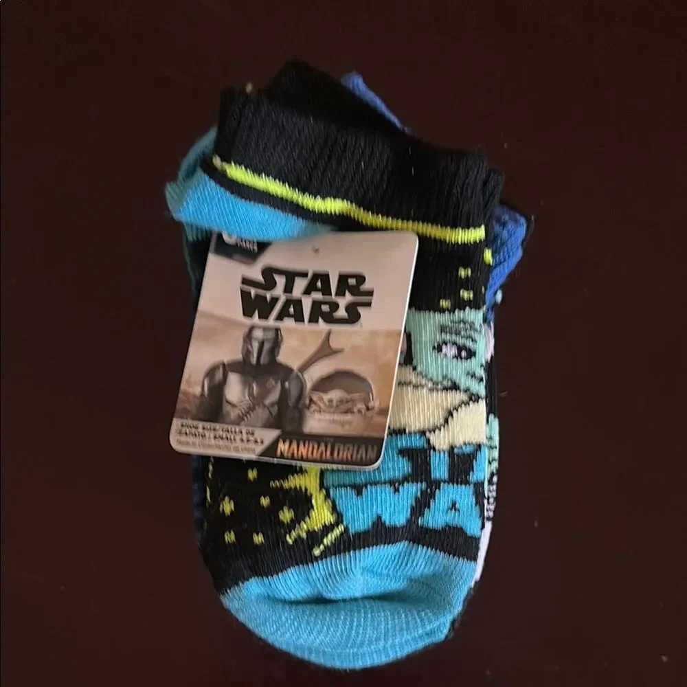 Star Wars Kids Socks Size 4.5–8.5 Boys Crew Socks Mandalorian Yoda Darth Vader